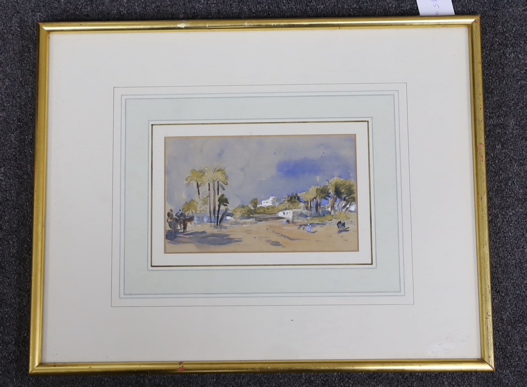 Hercules Brabazon Brabazon (1821-1906), 'Eastern Scene', watercolour, 12.5 x 20cm